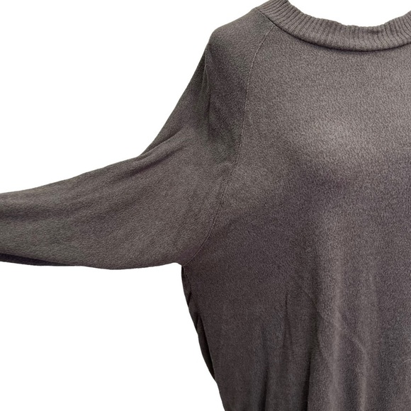 A New Day Grey Crew Neck Long Sleeve Sweater Tie Waist Size L - Picture 6 of 14